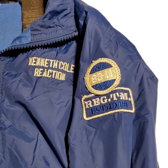 Kenneth Cole boys 3T blue zip up jacket - Picture 2 of 6